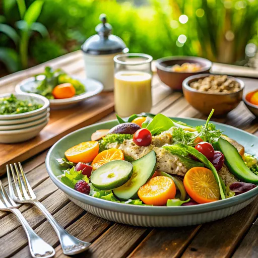 Sałatka z Kaszą Orkiszową i Pieczonym Awokado
